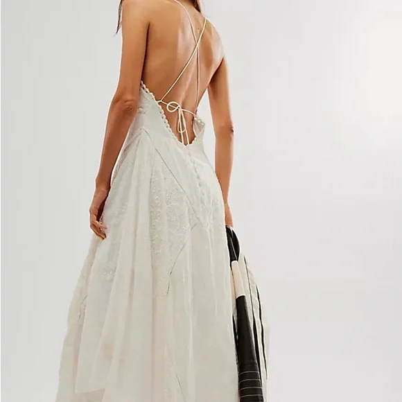 Free People Heart of Mine White Maxi Dress - Picture 2 of 5